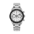 Racing Chrono Pro – White Dial | Stainless Steel Bracelet