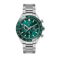 Classic Racing Chrono – Emerald Green Dial | Stainless Steel Bracelet B